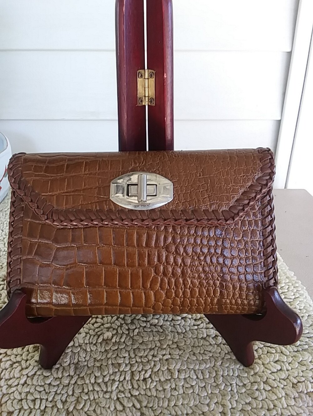Vintage Alligator Leather Clutch Wallet
